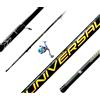 Pescasubito.com Combo Pesca Bolognese Canna Carbonio 4 Metri Mulinello e Filo Mare Lago Fiume