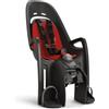 Hamax Zenith Relax - Seggiolino da bicicletta per bambini, con adattatore per il trasporto, colore: grigio con imbottitura rossa