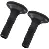 Happyyami 2pezzi Manici per Pagaia Kayak in Pe Nero Impugnatura Antiscivolo e Comfort Elevato Accessori Kayak per Canoa e Sup