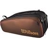 Wilson Pro Staff V14 - Borsa per racchette da tennis Super Tour, confezione da 15, colore: Marrone