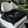 Suobstales Coprisedili per carrello da golf, con stampa di gatti neri, coperta per auto da club, tappetino per carrello da golf, asciugamano per auto da club a 2 posti, 127 x 77 cm