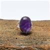 Luccicante Africano Ametista Gemma 925 Argento Sterling Mano Anello Tutti Misura