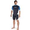 Mares Rash Guard Shorts, Sottomuta a Pantaloncino con Protezione Solare UPF 50+, Uomo, Nero, L