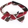 Suitsupply Uomo Papillon OS Rosso-Marrone Pura Seta Motivo Rilegato IN Formelle