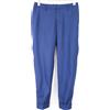 SUISTUDIO Pantaloni Donna Blu UK8R W30, Risvolto, Pieghe, 100% Lana