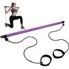 Povanjer Barra Pilates Stretched Fusion,Barra Pilates Stretch Fusion,Barra Pilates Fusione elastica leggera per la scultura | Barra di allenamento portatile di facile installazione, Forniture per