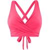 Generico Top Bikini Donna,Costume Bagno Top Donna Scollo A V Push Up Imbottito Reggiseni Bikini Sexy Tinta Unita con Imbottitura Rimovibile Allacciatura Tracolla Incrociata Spiaggia Swimsuit