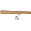 Treppen- und Geländerstudio Graber Sbarra per danza in frassino Ø 42 mm + 2 supporto in nichel argento (110 cm)