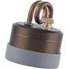 LOVIVER Fornello Ad Alcool Bruciatore da Esterno Cucina da Viaggio Fornelletto Portatile con Struttura Solida Facile da Trasportare Adatto per Campe, Marrone con Cuscinetto