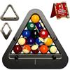 Generic Triangolo da Biliardo Smart Rack, Triangolo da Biliardo di Precisione PRO A 8 Palline, Telaio per Piscina in Legno per Rack Stretti E Coerenti, Strumento per Rack per Tavoli da Biliardo Standard B