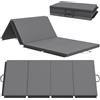 HOMCOM Tappetino da Ginnastica Pieghevole, Materassino Fitness Spesso 5 cm e Antiscivolo, Tappeto da Palestra Salvaspazio con Maniglia per Yoga e Pilates, 240x120 cm, Grigio