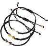 RACHK Bracciale Intrecciato,3Pcs Bracciali Da Uomo Intrecciati Con Manubri Bracciale Intrecciato Fatto A Mano Regolabile Braccialetto Fitness Ispiratore Cavigliera Coppia Sport Fitness Regalo Per Donne Ra