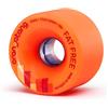 Orangatang Fat Free 65 mm 80a Freeride Longboard Skateboard Wheels (Orange, Set of 4)