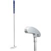 Generisch Putter da golf da 34 pollici, con testa in acciaio e manico antiscivolo, leggero e portatile, per destrimani e donne