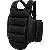 harayaa Karate Regolabile Scudo Protezione Pad Rib Equipaggiamento MMA Taekwondo Gilet Protettivo per Adulti Bambini, Arti Marziali, Sanda, XS Nera