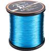 Amur Leopard Linea di Pesca Intrecciata a 8 Fili 1000m Super Forte Treccia PE 14-80LB Lenza da Pesca Resistente all'Abrasione, Blu, 1.5#/0.20mm/11.36kg/25LB