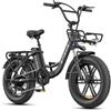 ENGWE Bicicletta Elettrica Adulto, 20'' ×4.0'' Fat Tire Bici Elettrica per Donna, 7 Velocità, 250W Batteria Rimovibile 48V 13Ah Autonomia bis zu 120 km L20/L20 BOOST