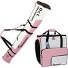 BRUBAKER Borsa porta scarponi 'Super Function' con scomparto casco et sacca da sci 'Carver Pro' colore rosa bianco 170 cm
