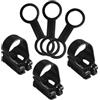 DECOMELODY Accessorio per Immersione Nero in Silicone e ABS, Fermo Boccaglio Regolabile Altezza e Posizione per Maschera da Snorkeling, Pratico da Montare e Rimuovere, Set