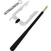 BESPORTBLE Mezzo Marinaio Corde Elastiche con Ganci Accessori per Barche Corda Ancoraggio del Cordone Portacanna Asta Telescopica con Gancio Barca Infila Metallo in Acciaio Inossidabile