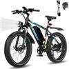 COLORWAY 26 Bicicletta elettrica per adulti, Mountain Bike, EBike con batteria rimovibile 36V 15Ah, display LCD, doppio freno a disco, sedili ammortizzanti, autonomia fino a 45-100 km.