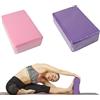 CAMEIRGOU Blocchi Yoga, 2 Pezzi Blocchi Da Yoga Robusto E Leggero, Mattoncini Yogas In Schiuma Eva, Cubi Yogas Cubo Supporto Blocco Per Yogan, Pilates E Stretching, Mattoncini Yogan Per Fitness