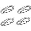 Generic 4 moschettoni a molla in acciaio inox 316 per imbarcazioni marine, resistenti e veloci