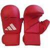 Adidas Guanti da Karate con Pollice, WKF, Unisex, Rossi, Taglia L