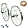 ECOVELO Ruota/Cerchio Anteriore + Posteriore Bici EPOCA GRAZIELLA MTB CITYBIKE 20 x 1.75 + PIGNONE 16 DENTI