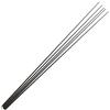 LureSport Set di 5 punte per canna da pesca in carbonio massiccio da 39 cm senza vernice per riparazione di canne da pesca Accessori fai-da-te (alto 0,8 mm, punta 2,1 mm)