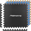 MSPORTS Tappetino Puzzle Set Premium - 8 Pezzi 3,175m² | Protezione Pavimento | 60x60 cm | Spessore: 1,0 cm | Tappetini Ginnastica | Nero