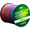 NXDHPLIENG PE Intrecciato 12 Fili 500m Filo da Pesca Bianco Forte Linea di Pesca Superline Lenze da Pesca Flessibili (Multicolore, 500m -0.16 mm-33.1 lb-15 kg)