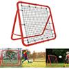 YRHome Rete da Calcio Rimbalzo, 100 cm, per Vari Sport di Palla, 5 Gradini Regolabili, Pieghevole, Telaio in Acciaio su Entrambi i Lati