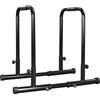 Soberine Sbarra per Trazioni/Flessioni Regolabile in Altezza e Larghezza/Dip Station per Stretching/Parallele/Fitness/Addominali Nero
