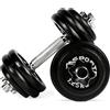 Msports Set di 2 manubri professionali in ghisa, da 30 kg (2 x 15 kg), 30 kg - ghisa.