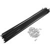INFINAUTO 38 Set 14G Bici Raggio 270mm Bici Ruota Raggio Acciaio Carbonio Nero