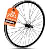 LOEVELOSI Ruota posteriore per mountain bike, 26 pollici, corona a vite da 6/7/8 velocità, asse pieno da 135 mm, freno a cerchione V-Brake, cerchione in alluminio, 36 raggi, colore nero, ruota posteriore per