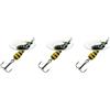 generico Kit 3 Cucchiaini Rosso Giallo Vespato Pesca Spinning Trota Lago Fiume (KIT 3 CUCCHIAINI GIALLI GR. 3)