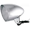 ONOGAL Luce per bicicletta Faro Faro Faro Anteriore Cromato Frontale con Lampada Dinamo 3511