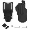 Peminkoo Fondina universale per pistola leggera e portante adatta per S.IG P226 P2000 GL 17 Facile trasporto e accesso alla piattaforma di discesa della gamba. Adattatore Q.LS (Black)