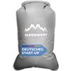 Alpenwert - Materassino a pompa, valvola Ø 17 mm, volume 7,5 l, ultraleggero e compatto, sacco a compressione per sacco a pelo e materassini, perfetto per campeggio e attività all'aperto