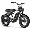 Aspadz Cavet Air bici elettrica fat tire, motore 48V 250W, batteria 15，6Ah, cambio a 7 velocità, sedile doppio, display TFT, e-bike per uomini e adulti (CAVET AIR, Blu Aurora)