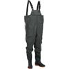 vidaXL Wader da Pesca con Pettorina e Stivali Verde Scuro Taglia 41, Wader con Stivali, Stivali Alti Fino al Petto, Stivali per la Pesca