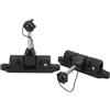 Agatige 2Pcs Gonfiabile Barca Remo Blocco Patch, Remo Cano Paddle Plastica Barca Kayak in Kayak Paddle Lock Supporto per Canoe Zattere Gommone Canoa