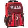 Franco Cosimo Panini AC MILAN Zaino Estensibile Standard, Rosso/Nero