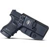 PoLe.Craft Fondina Glock 30S IWB Kydex per pistola Glock 30S - Cintura interna nascosta per il trasporto - Copertura Mag bottone - Adj. Ritenzione di cant - Glock 30S Accessori Guns Pouch (Black, Right Hand)