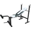 HIGH POWER Panca Richiudibile Force Bench 560- Robusta Panca con Portabilanciere - Altezza e schinale regolabile -Facilmente trasportabile - Allenamento a casa