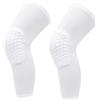 Jauarta Ginocchiera Unisex, Ginocchiera a Compressione Anticollisione a Nido d'Ape Allungata per Pallacanestro (M per Altezza 160‑175 cm)