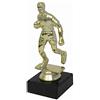 Generico Trofeo Giocatore Rugby in ABS Oro Metallizzato con Base in Marmo Nera (Altezza 14cm)