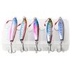 KENANLAN Slow Pitch Jigs Slow Pitch Jig Jig - Esca da pesca in metallo, 40 g, 5 pezzi da 30 g/40 g Slow Fall Pitch Pitch in metallo piatto Jigs Sinking Jigging Esca per la pesca in acqua salata (40 g)